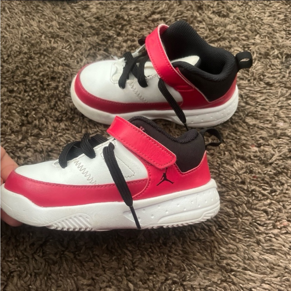 Kids Red and White Sneakers